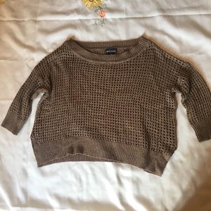 Brown Cropped Sweater